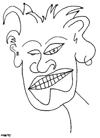 poorman a. blackstar self portrait drawing